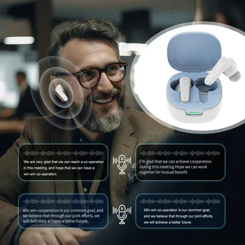 Intelligent AI Translator Earbuds Wirless BT Languages Translation Headphones Real Time Voice Translators for Business Travel 5