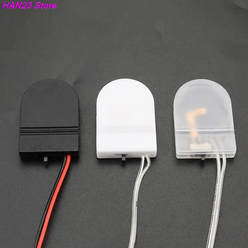 5PCS Single Slot CR2032 CR 2032 Button Coin Cell Battery Holder Case Cover With ON-OFF Switch leads Wire 3V Battery Box battery storage box battery case battery holder battery box