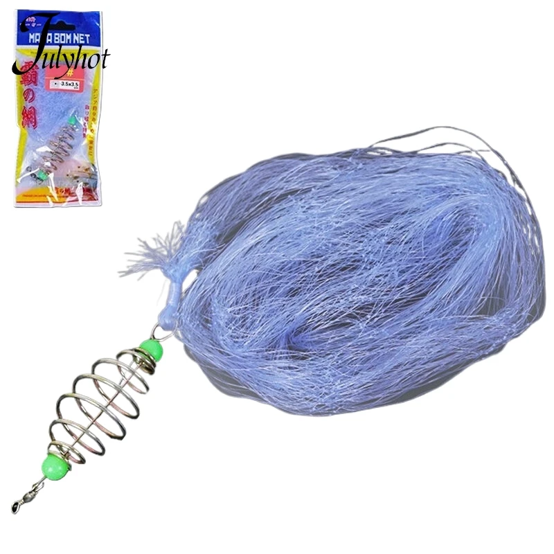 Fishing Net 11 Sizes Luminous Bead Netting Sea Fish Trap