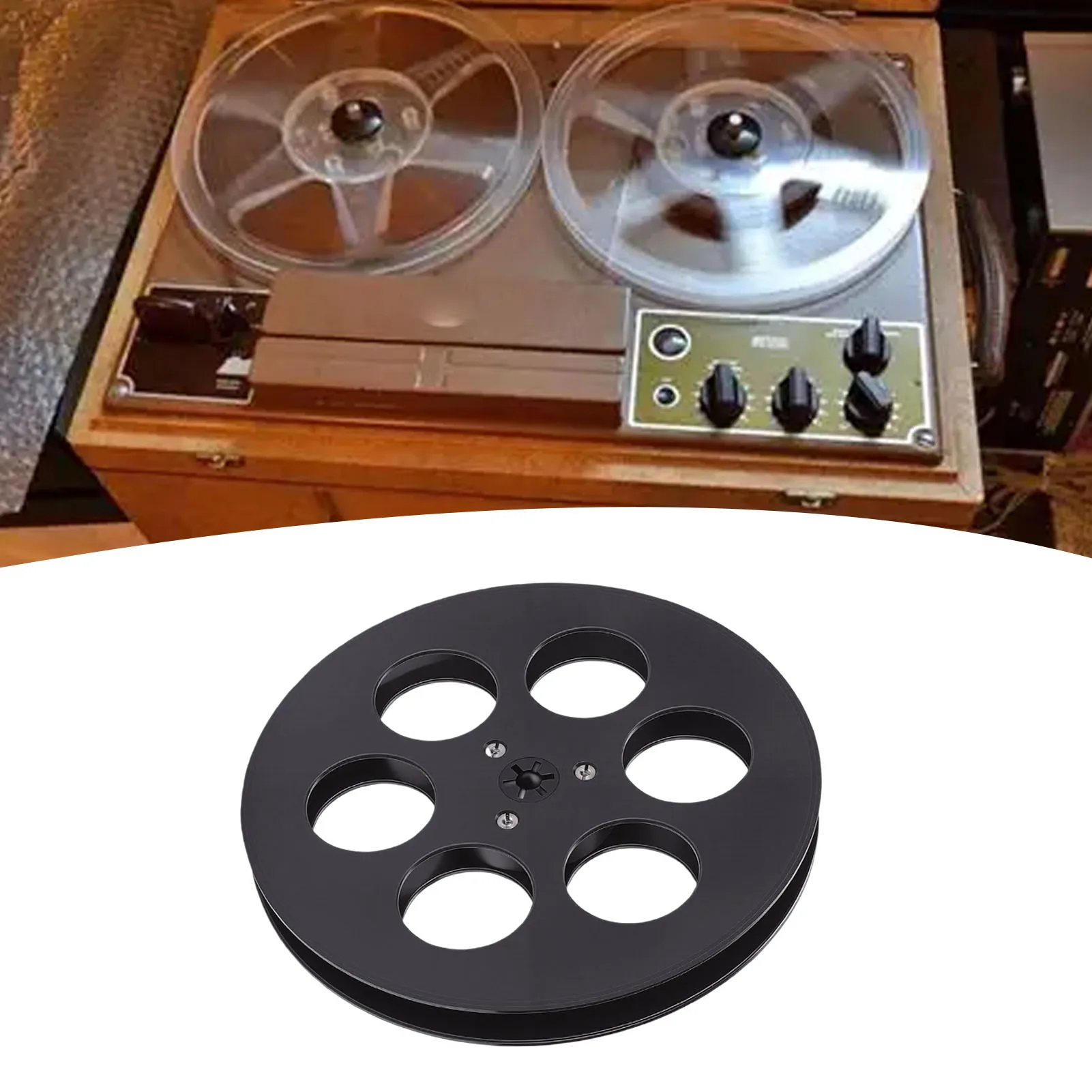 1/4 7 Inch Empty Tape Reel Fit for TEAC Reel to ABS Vintage Universal Open Sound Tape Empty with 6 Holes