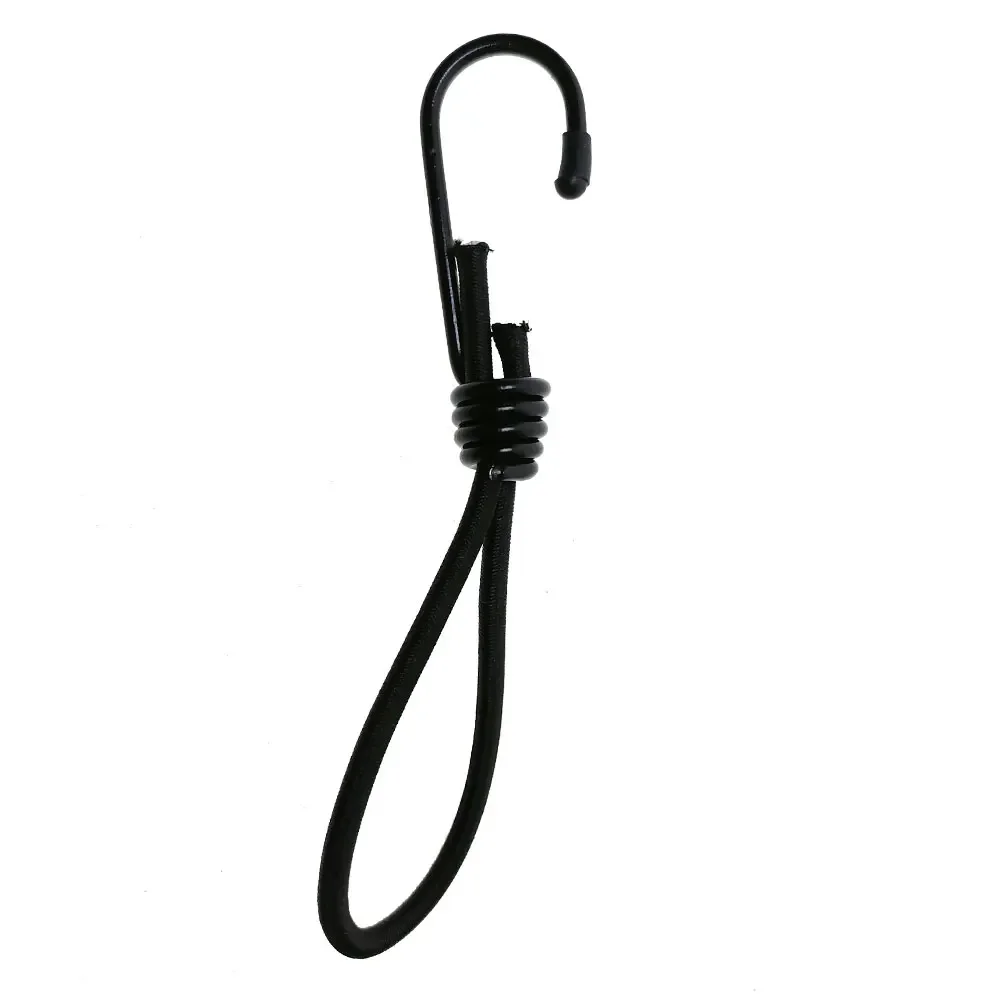 4 pcs 6" Elastic Hook Bungee Loop Cord Tie Down Strap Wire Fix Canopy Tarp Tent Kayak Shock Cord Bungee Rope Luggage Straps DIY