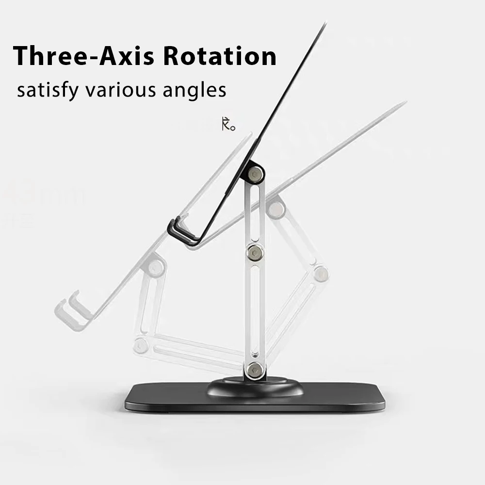 Tablet Holder Tablet Stand 360&deg; Rotatable Foldable Desktop Stand For iPad Pro 13 11 Xiaomi Huawei Samsung Pad Phone Support Portable Bracket mobile phone holder ipad laptop holder