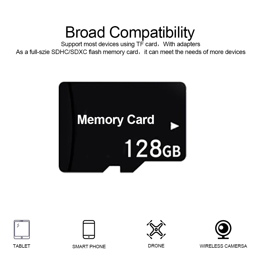 10 개/몫 미니 TF SD 메모리 카드 128GB 64GB 32GB 16GB 8GB 고속 플래시 TF SD 카드 128 64 32 16 8GB TF SD 카드 플래시 카드