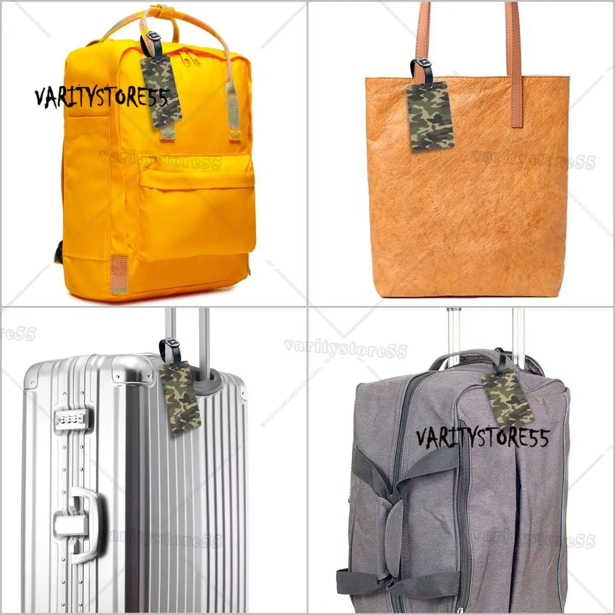Camo Camouflage Luggage Tag Military Tactical Suitcase Baggage Privacy Cover ID Label 6