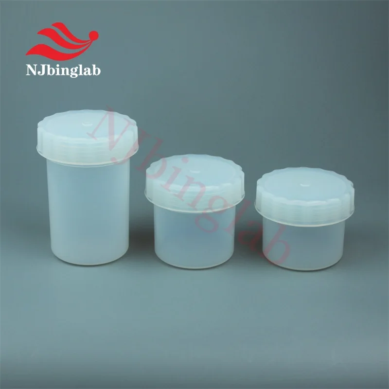 PFA 넓은 입 반응 병 스레드 씰링 캡, 반투명 눈에 띄는 부식 방지, 500ml