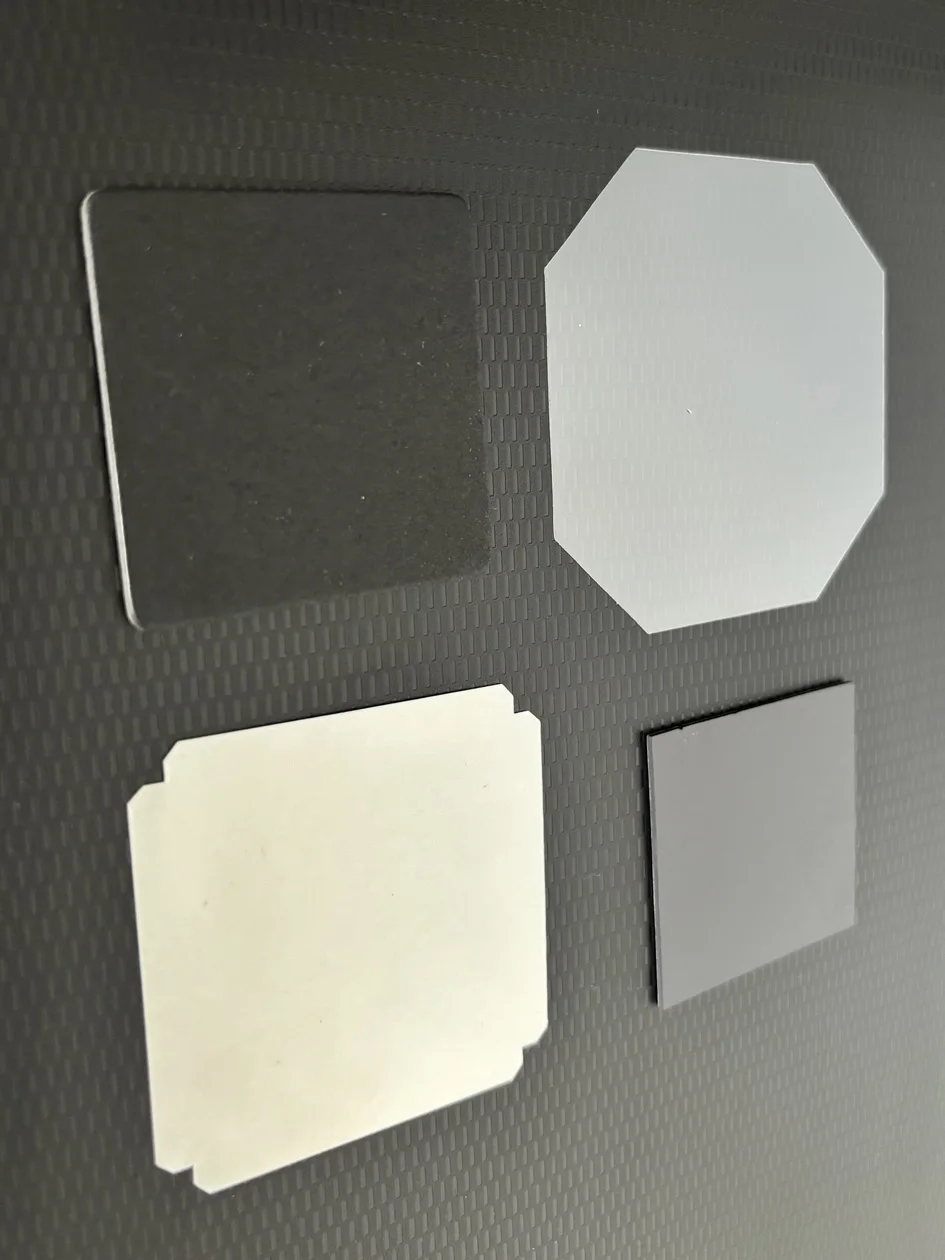 100개 각형 코너 50x50mm 빈 냉장고 자석 스티커 버튼 직사각형 버튼 제작기 자석 배지 제작 기계