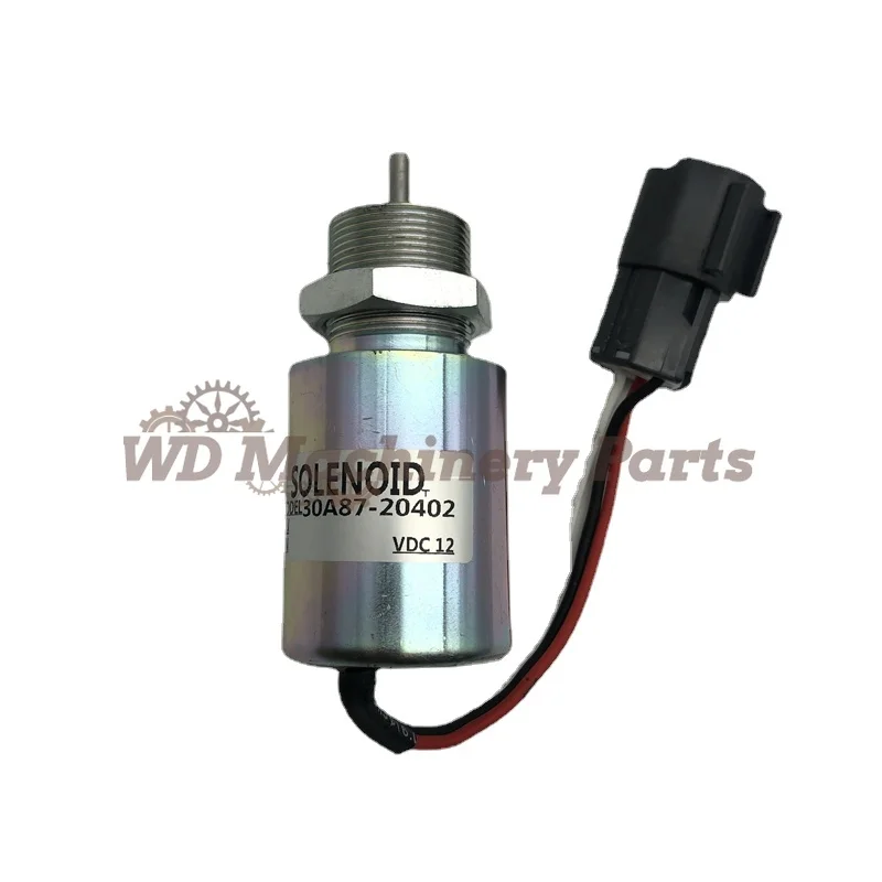 

12v fuel Shut off solenoid valve 30A87-00040 30A8720402 30A87-20402 SA-3725-12 for Mitsubishi engine S4L S3L L3E Volvo EC15 223D