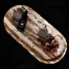 Perfume Tray Modern Simple Style Marble Display Tray Light Luxury Hotel Decoration Jewelry Storage Tray Art Photography Prop 1
