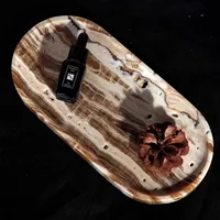 Perfume Tray Modern Simple Style Marble Display Tray Light Luxury Hotel Decoration Jewelry Storage Tray Art Photography Prop 1