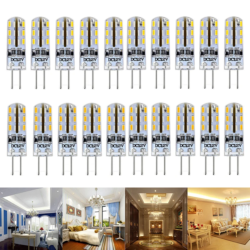 

10pcs G4 LED Lamp 12V 1.5W 5W 6W 3014SMD LED Energy Saving Lamp Spotlight Chandelier Lighting Replace Halogen Lights