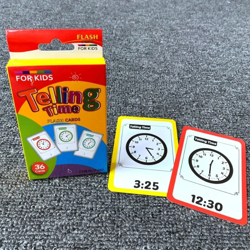 Children's Early Physical Cognition English Word Education Card  Animal Fruits Flashcards Montessori Baby Kids Early Educational 4
