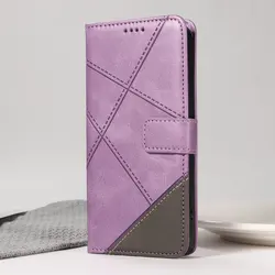 Leather Wallet Flip Cover - Reno 14 FS 5G (PURPLE)