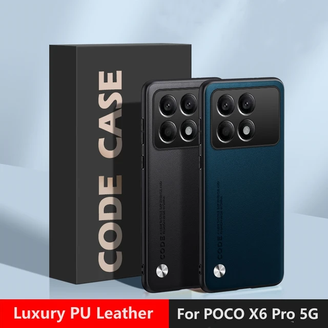 For POCO X6 Pro Case For Xiaomi POCO X6Pro 5G Silicone Leather Protection  Phone Back Cover X 6Pro Luxury Shell Shockproof Bumper - AliExpress