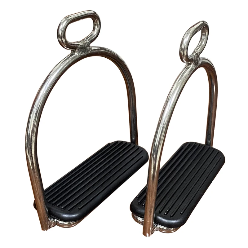 Stainless Steel Safety Stirrups With Cage Saddle Iron Horse Equipment Horse Product Knight Equipent