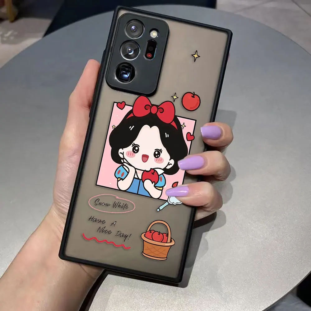 thumbnail image 1 of Funda mate para Samsung Galaxy NOTA 20 10 9 8 A13 A12 A10 A11 7 A04E A04 A03S A02 A03 5G ULTRA Plus funda de dibujos animados Anime Blancanieves, 1 of 5