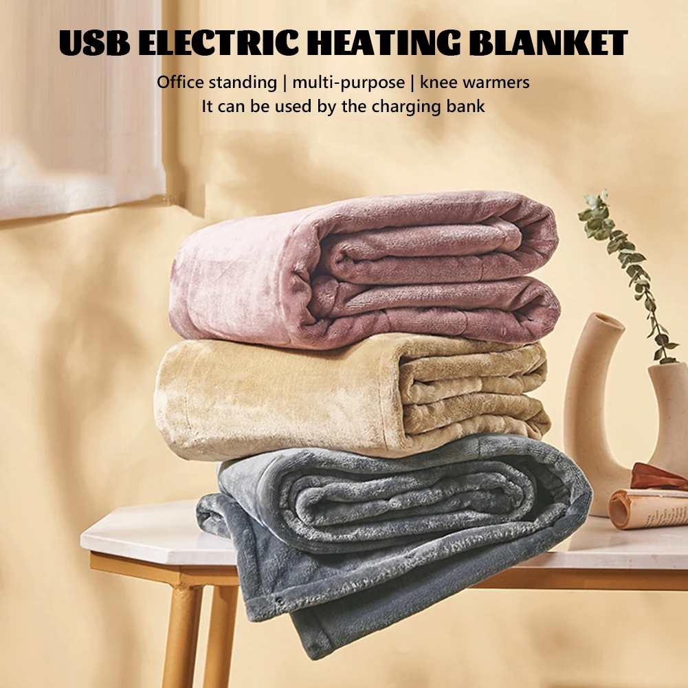 Fashion Electric Heat Blanket 3 Temperature Cosy Washable With Automatic Shut-Off Overheating Protection Home Office The Elderly