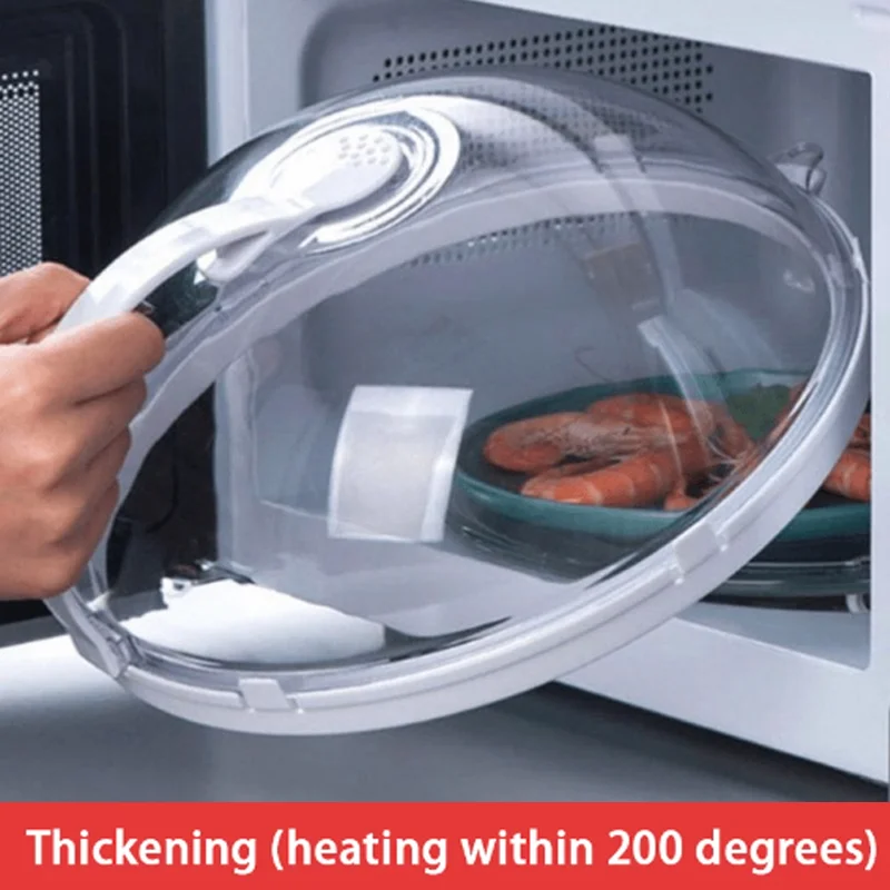 Microwave Food Cover Microwave Splatter Cover Anti Splatter Heating Sealing Cover Lid Fresh-keeping Plate Bowl Kitchen Splash Guard