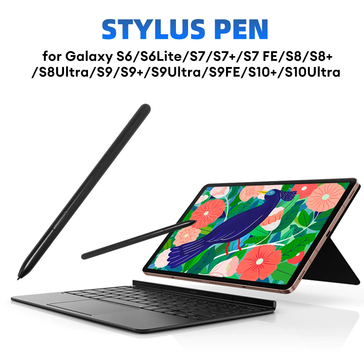 Advanced Stylus Pen with Palm Rejection and Precise Writing - Includes 3 Replacement Nibs