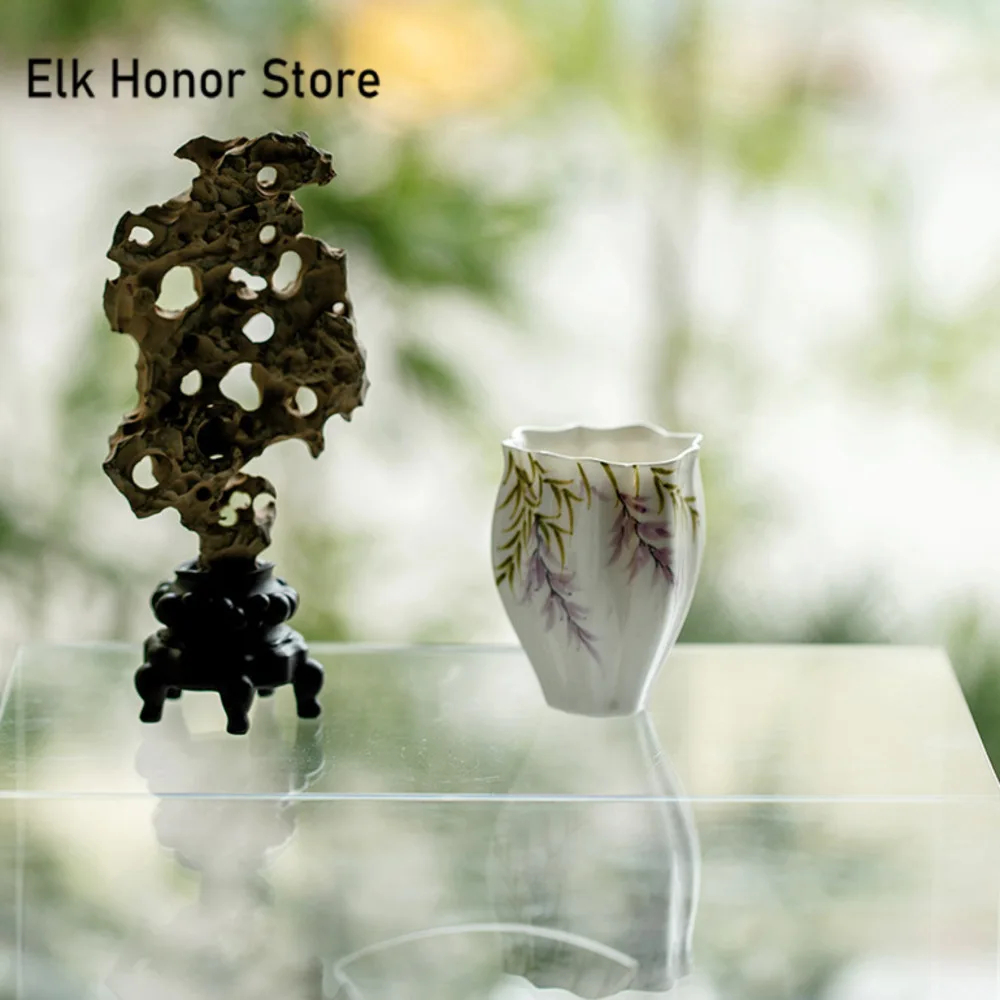 فنجان قهوة وستارية مرسومة ٦٠مل