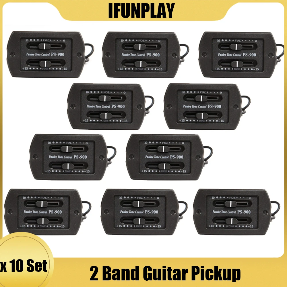 PREAMPLIFICADOR EQ de 2 bandas para Guitarra acústica, ecualizador piezoeléctrico para Control de volumen pasivo, 10 Uds., PS 900, venta al por mayor|Partes y accesorios de guitarras| AliExpress