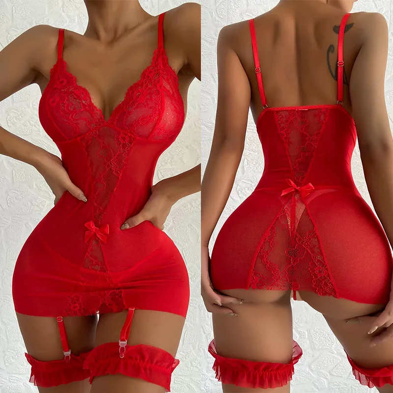 Camis n de encaje para mujer lencer a Sexy ropa interior picard as 