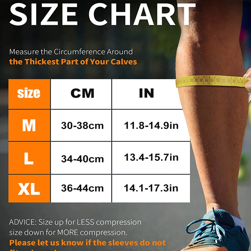 Calf Compression Sleeve Calf Guard Shin for Splint Runners Men Women 1Pcs