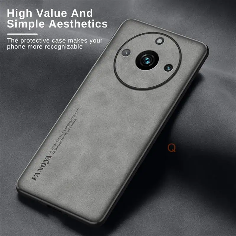 Luxury Vintage Sheepskin Leather Case - Retro Men's Business Back Cover