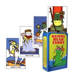 Tarot Cards for Beginners Cartoon Bear Tarot Cards  Divination Fate Game Affectional  Oracle Deck  with PDF Guidebook Loveliness