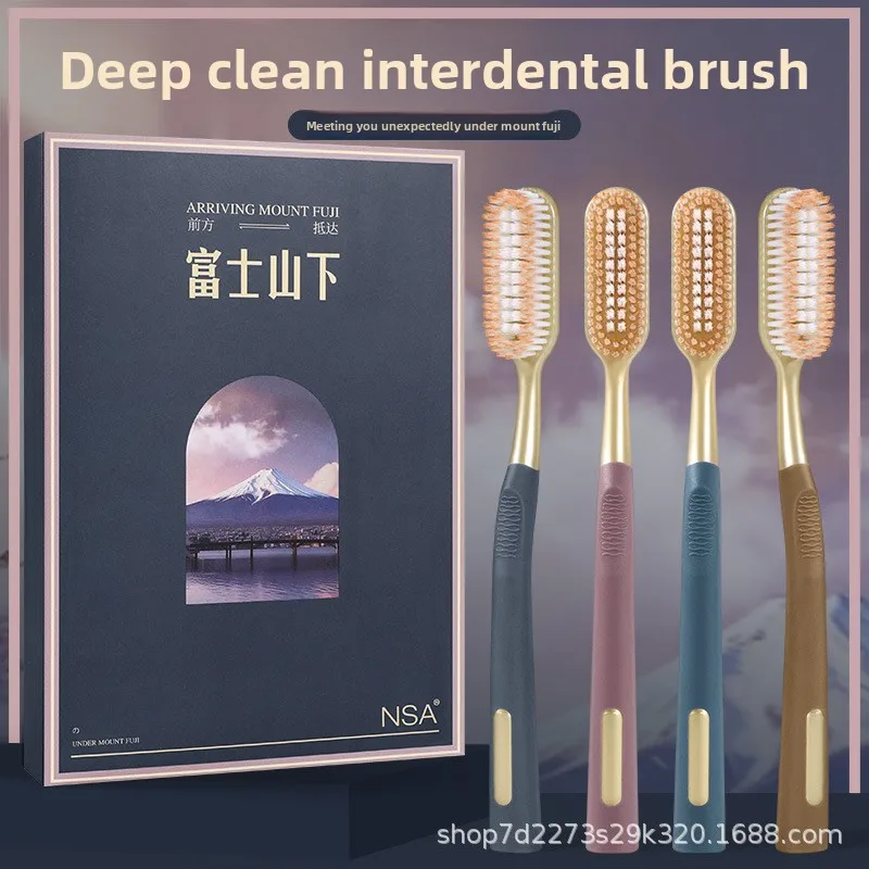 대형 헤드 확장형 100홀 칫솔, 여행, 학교, 가정 청소에 적합한 고급 구강 세정..