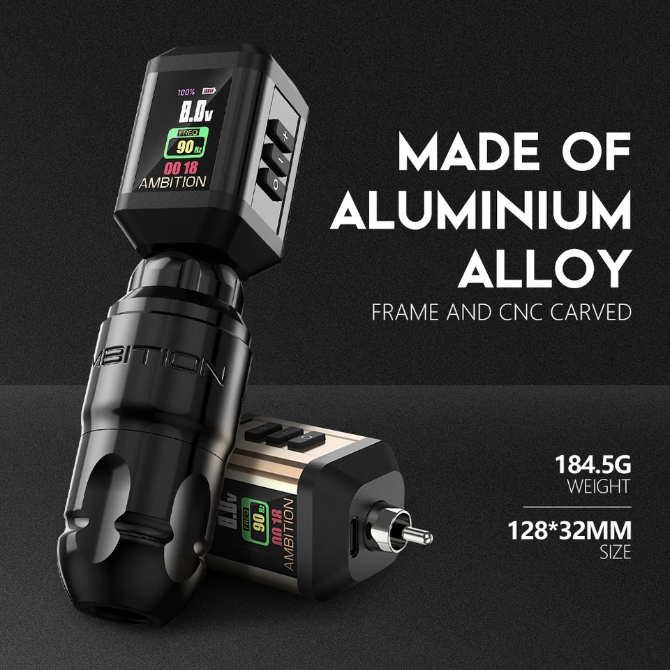 Ambition Lutin Tattoomachine タトゥーマシン Ambition Lutin Rotary Tattoo Machine Short Pen