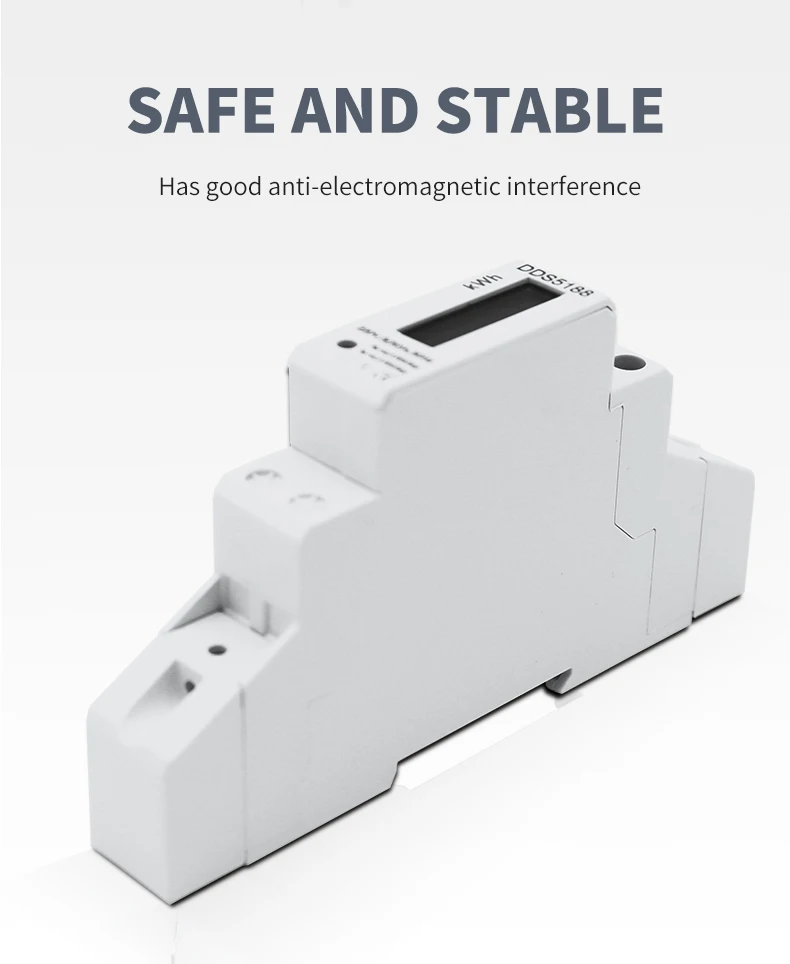 Description Picture 3 of item1PC KWH energy meter 5(32)A 20A LCD digital Power Consumption Watt meters AC220V Watt hour din rail energy meter single phase