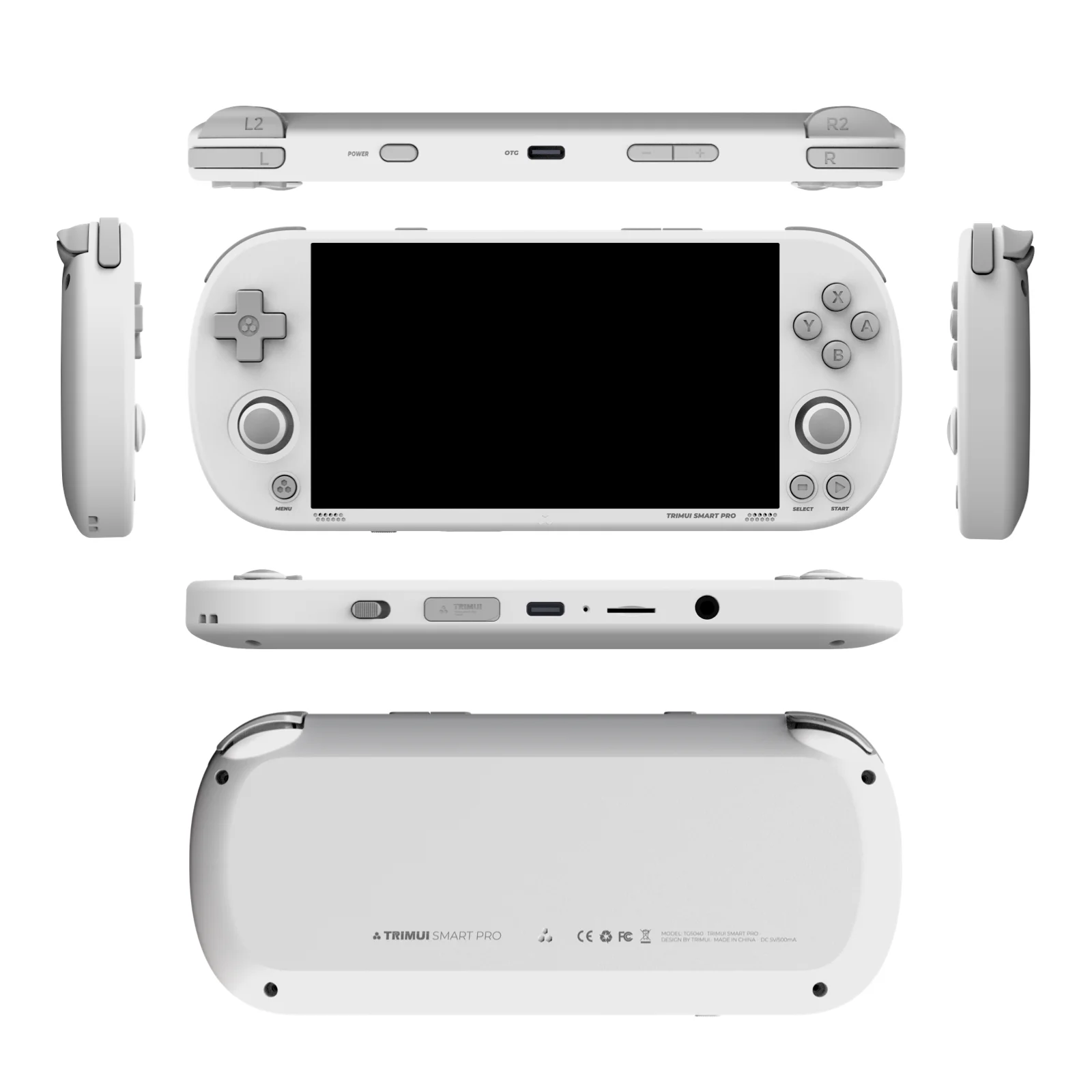 Consola de juegos portátil Trimui Smart Pro con pantalla IPS de 4,96 pulgadas, joystick con sistema Linux, iluminación RGB, reproductor de videojuegos retro Smartpro, regalo