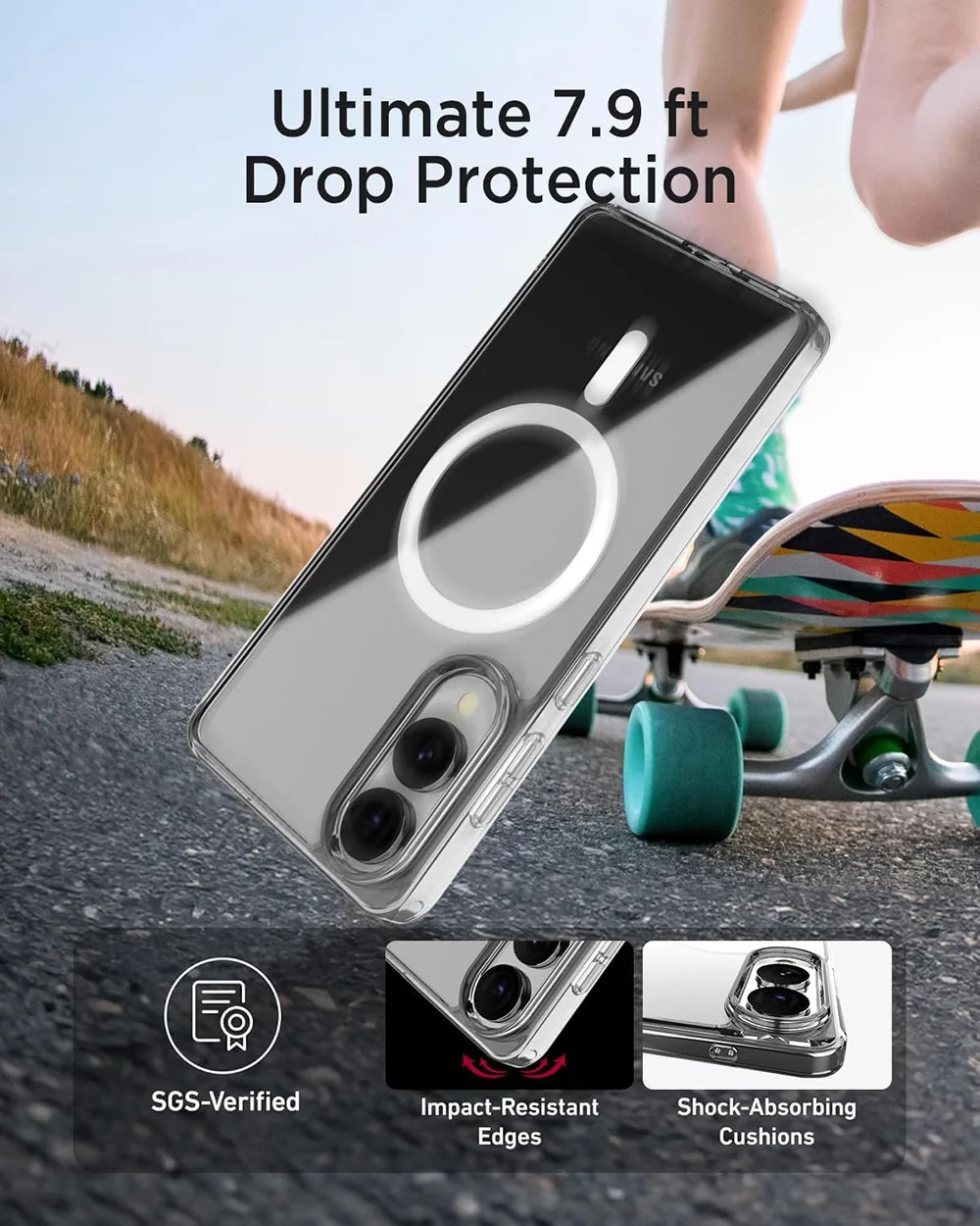 Magnetic Shockproof Hybrid Hard Phone Case