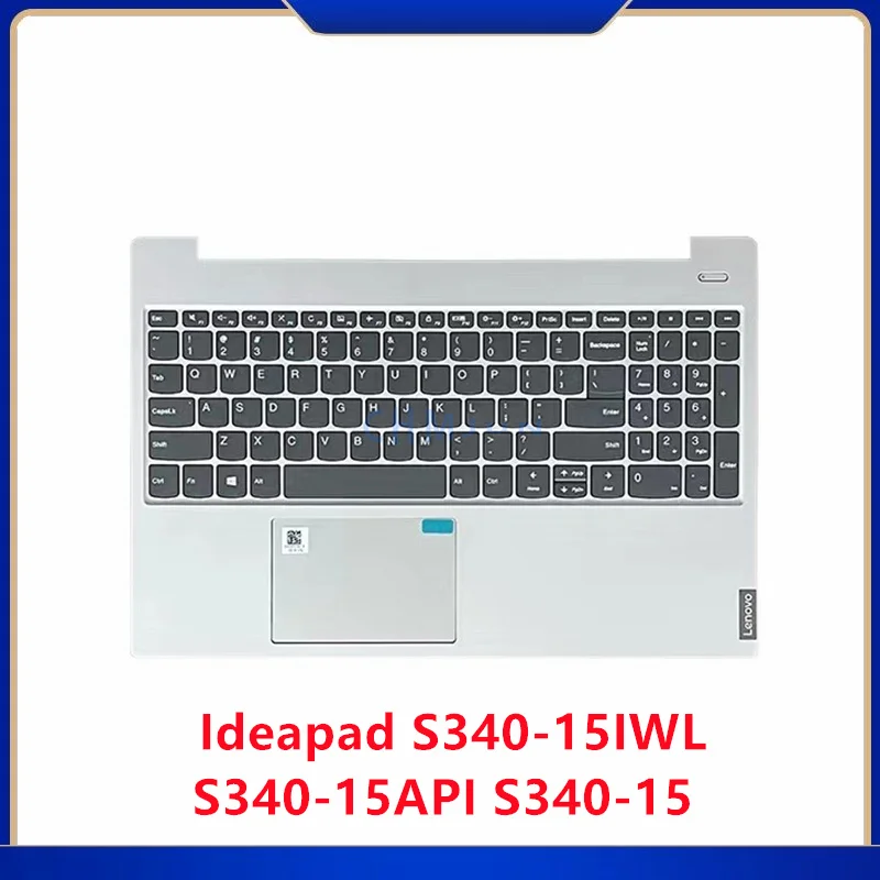 

Новинка для Lenovo Ideapad S340-15IWL S340-15API Женская Подставка для рук в верхнем корпусе с серебряной клавиатурой с подсветкой 5CB0S18660