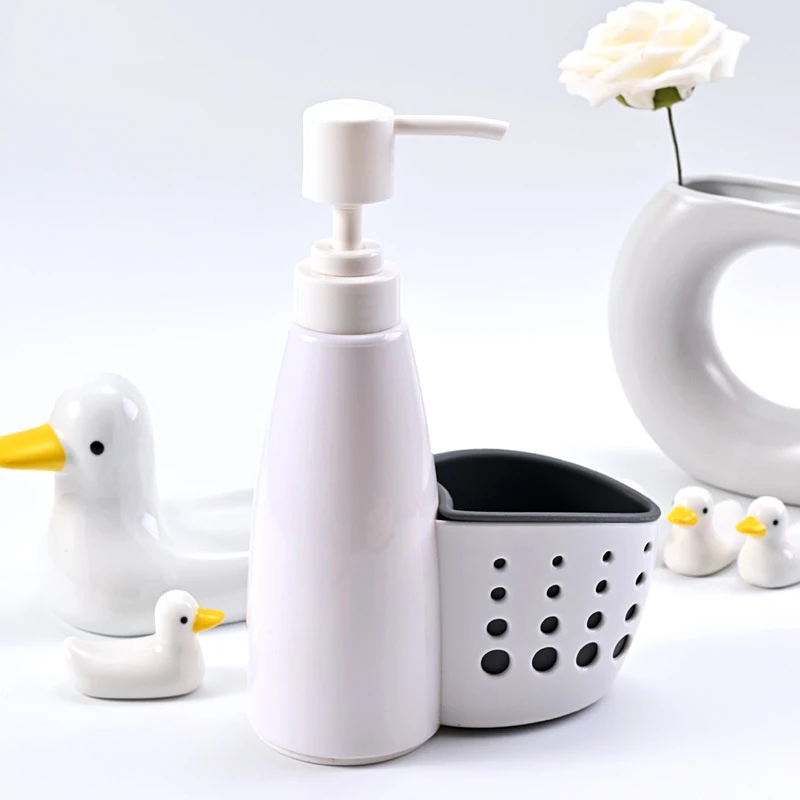 Multifunction Liquid Dispenser Home Detergent Storage Box Sponge Drain Rack Container Drainboard Soap Dish Organizer 2 In 1 soap dispenser hand sanitizer dispenser shampoo dispenser soap dispenser bottle soap liquid box foaming soap dispenser foam pump bottle