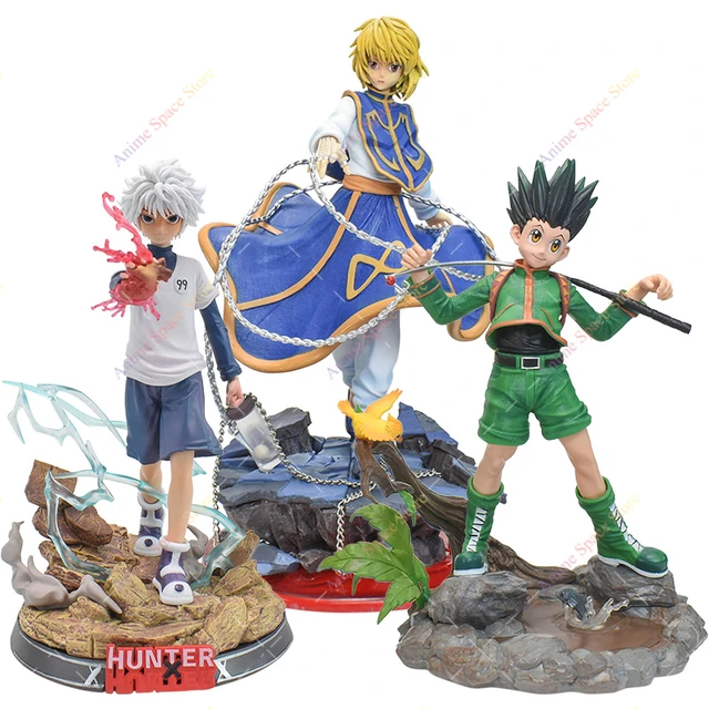 6 Peças Figura Hunter X Hunter Kurapika Gon Freecss Killua Zolyck