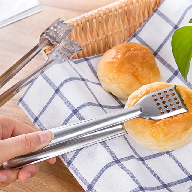 Rozsdamentes Acélból Származó Bbq Élelmiszerek Élelmezés Anti Heat Kenyér Clip Tészta Bilincselő Barbecue Konyhai Edények Kiegészítők Főzése - Image 6