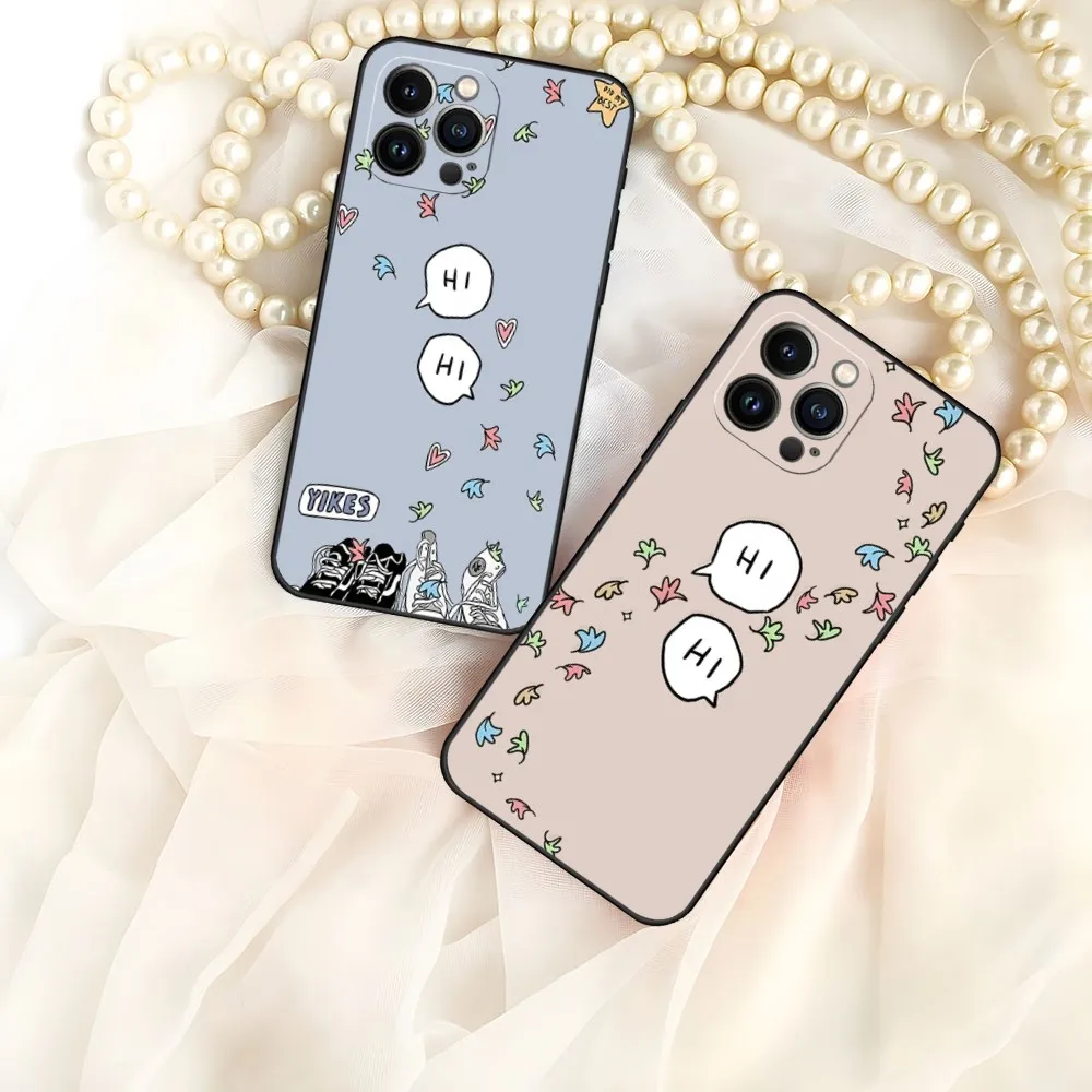 H-Heartstopper Phone Case For Iphone 15 13 Pro Max 14 Mini 12 11 Xs 6 6S 7 8 Plus Silicone Soft Back Cover