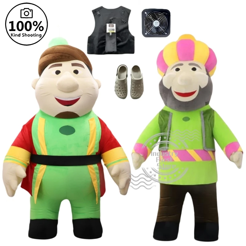 

2.6m Inflatable Suit Cartoon Wearing Walking Mascot Street Advertising Activity Party Promotional Props Christmas Carnival Party