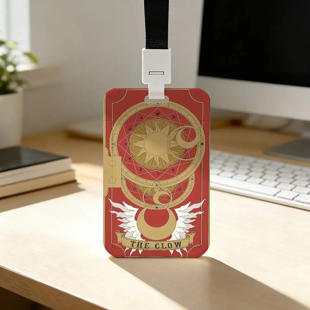 Schöner C-Cardcaptor Sakura Mädchen-Kartenhalter für Studenten, Campus-Essenskarten, öffentlichen Nahverkehr und U-Bahn – Detail 5