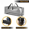 Extra Large Storage Totes W/Backpack Straps Strong Handles & Zippers, Packing & Moving Supplies, Black (8 Pack) 5