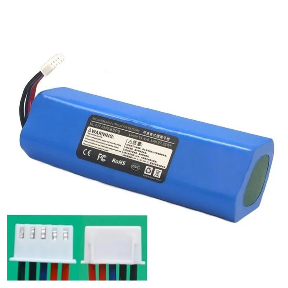Original Battery Replacement for Ecovacs Deebot Ozmo T8, T8+, T8+ DLX11-54 Vacuum Cleaner Roboter 14.4V 6800mAh Li-ion Battery 6