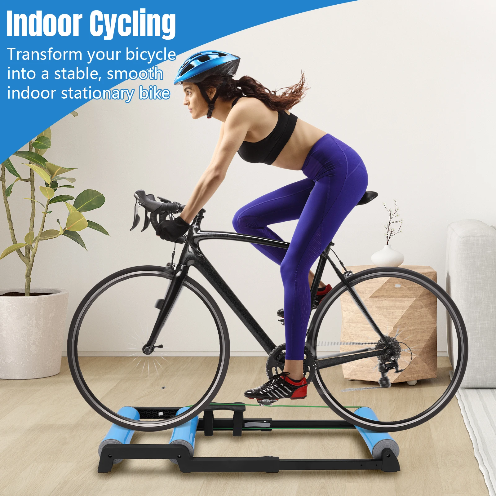 Aluminum Folding Balance Bike Trainer for Indoor Cycling