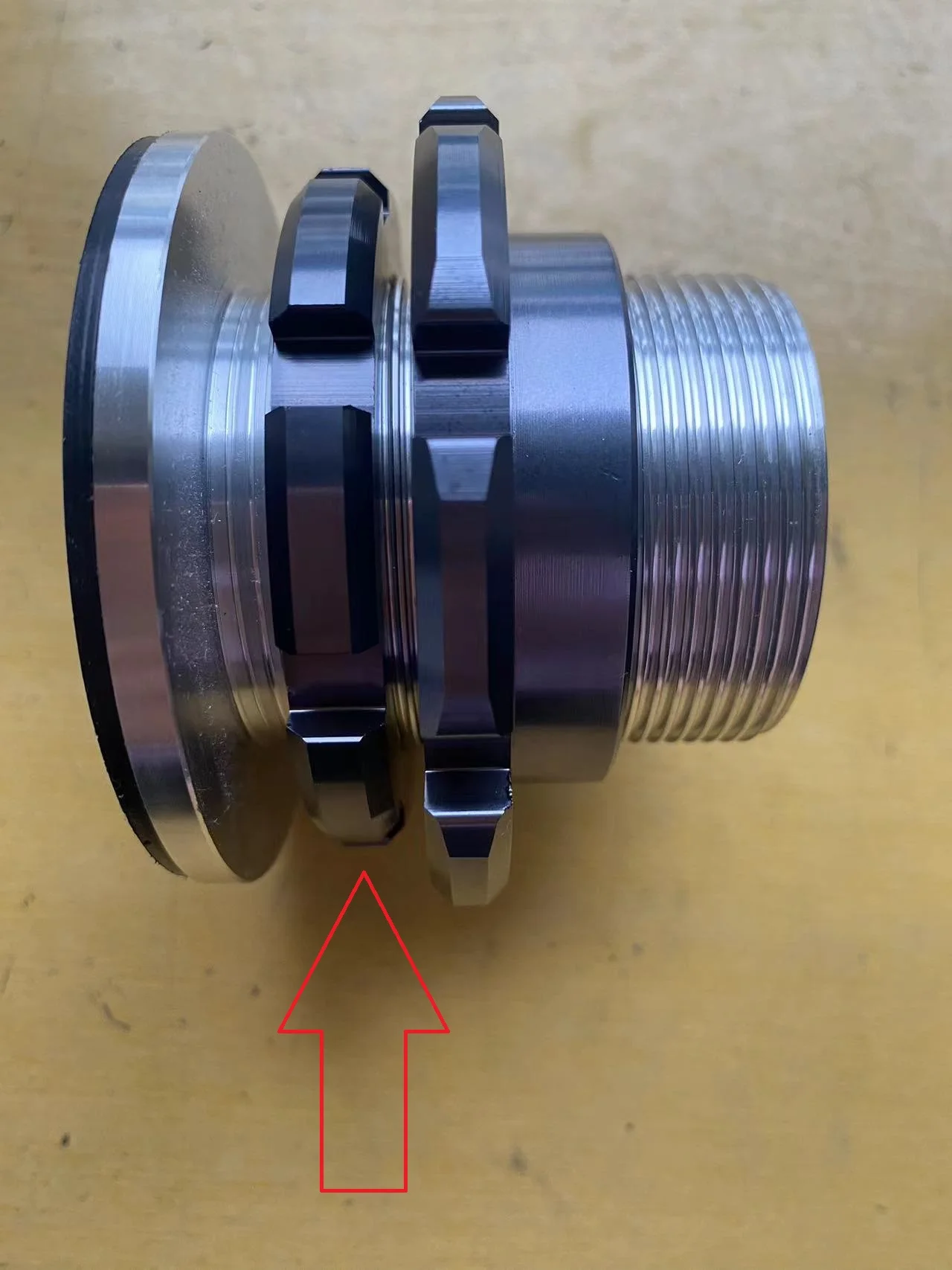 1pc Aluminum Coilover Locking Nut size Tr52x2mm Tr Thread Teeth some Hr Coilover Coilover Spare Parts