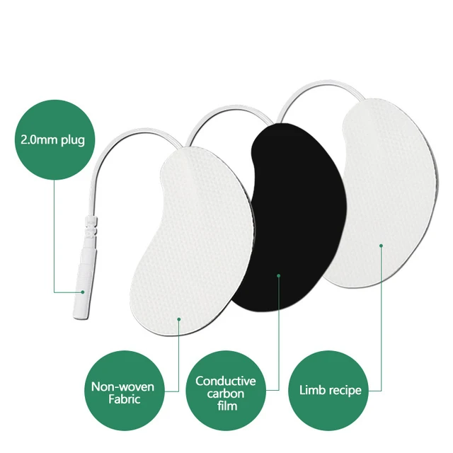 4/6/8/10pcs Face Electrode Pads Muscle Stimulator for Facial Lifting Jawline Face Massager Acupuncture Digital Electronic Pads 2