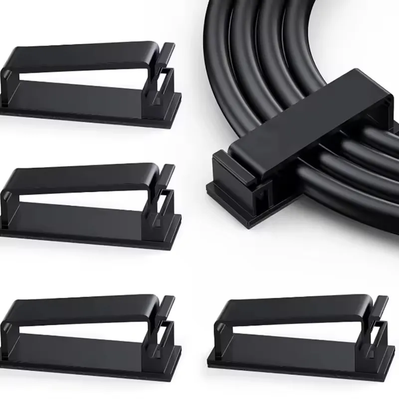 Organisateur de câbles auto-adhésifs, 10 pièces, serre-câble, support de pinces, gestion de câbles de données USB de voiture, gestionnaire d'enrouleur de cordon décoratif