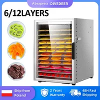 DIVEDEER 6/12 couches séchoir à fruits séchage électrique pour légumes déshydrateur alimentaire séchage pour légumes et fruits machine de séchage 1