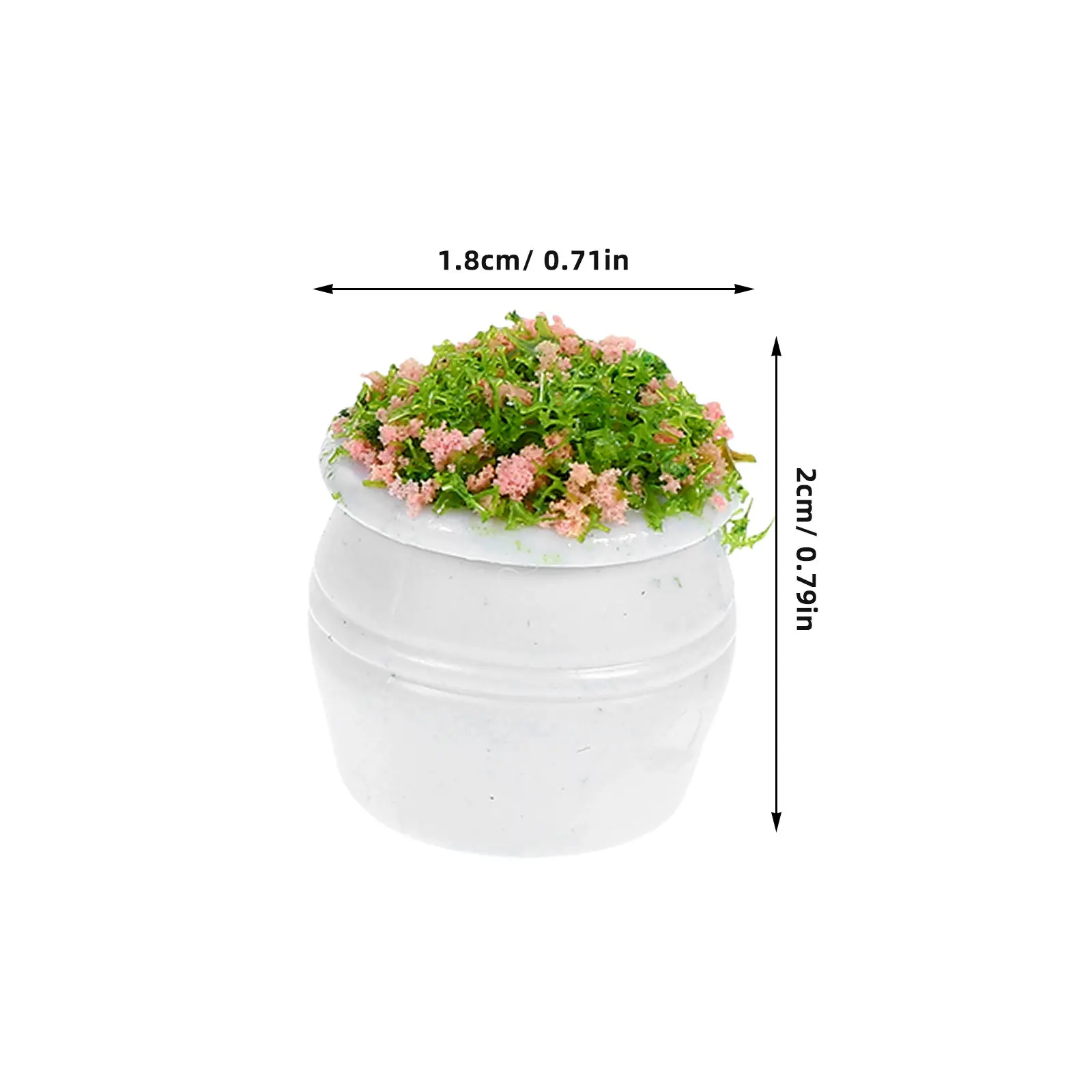 4Pcs 시뮬레이션 된 조경 식물 인공 미니 녹색 풍경 장식 DIY 마이크로 정원 장식 가짜 식물 장난감 테이블 DIY 모델