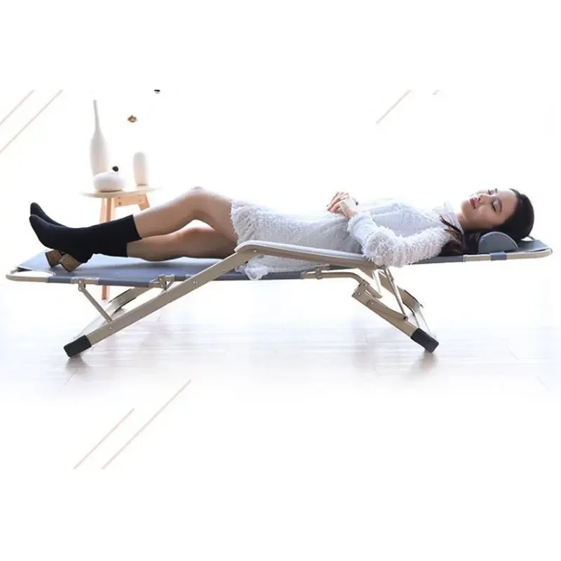 

Outdoor Folding Bed Beach Recliner Travel Leisure Deck Office Nap Lunch Break Single Bed Lounge furniture