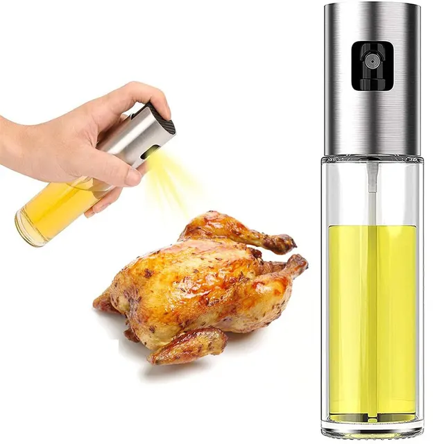 Spruzzatore Per Olio 2 In 1 Da 470 Ml – Erogatore Spray E Versatore In Vetro – Per Cucina, Friggitrice Ad Aria, Insalate E Griglie - 4